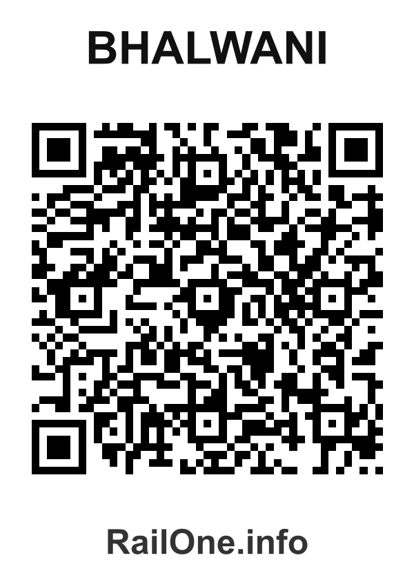 RailOne QR Code for Bhalwani station