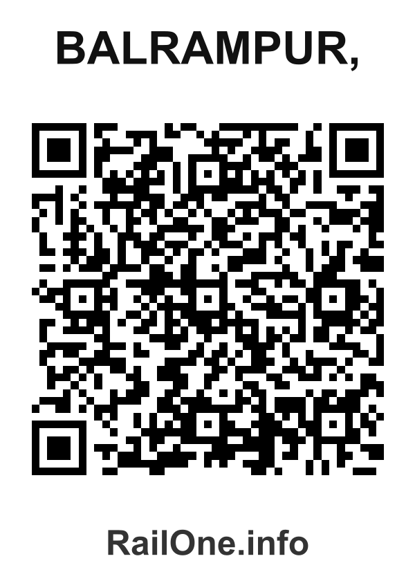 RailOne QR Code for Balrampur, station