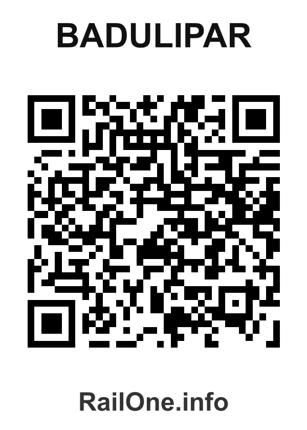 RailOne QR Code for Badulipar station