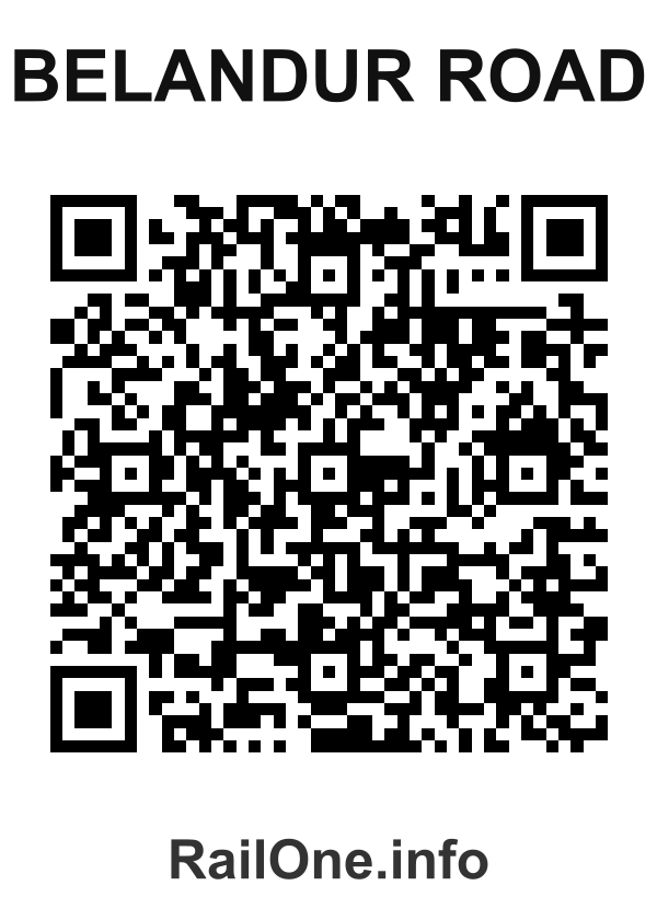 RailOne QR Code for Belandur Road station