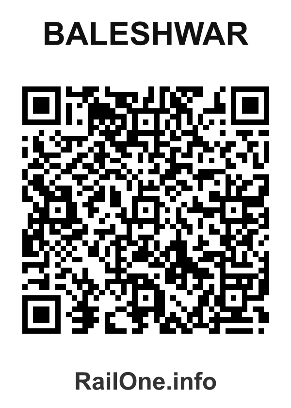RailOne QR Code for Baleshwar station