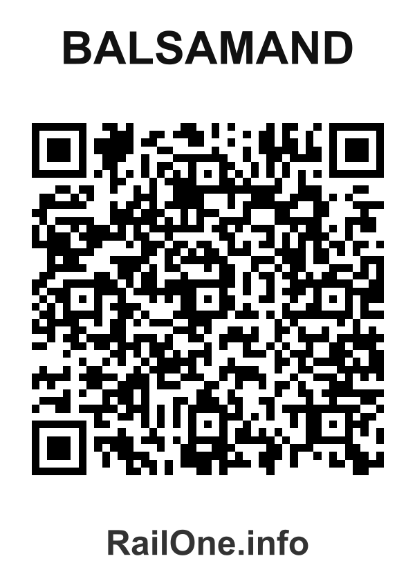 RailOne QR Code for Balsamand station