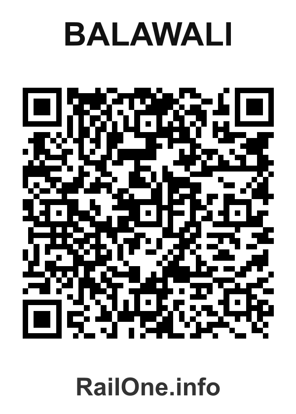 RailOne QR Code for Balawali station
