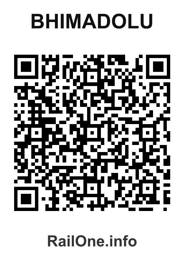 RailOne QR Code for Bhimadolu station
