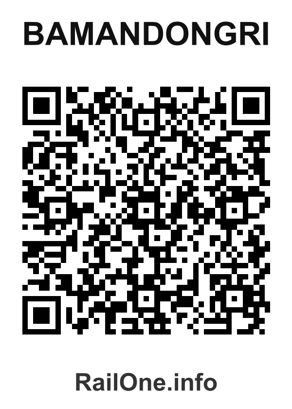 RailOne QR Code for Bamandongri station