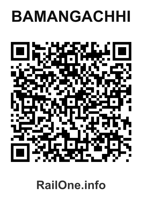 RailOne QR Code for Bamangachhi station