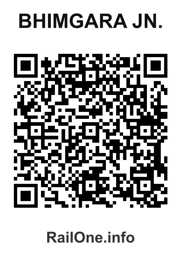 RailOne QR Code for Bhimgara Jn. station
