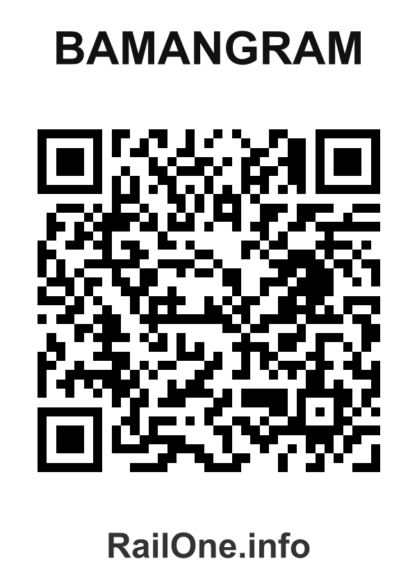 RailOne QR Code for Bamangram station