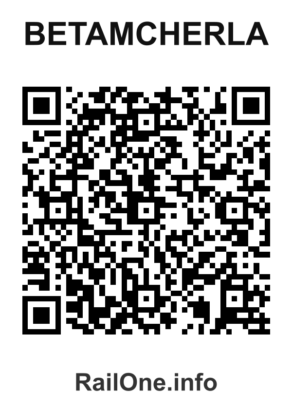 RailOne QR Code for Betamcherla station