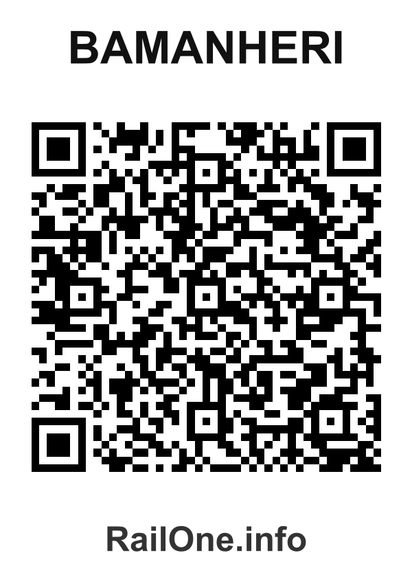 RailOne QR Code for Bamanheri station