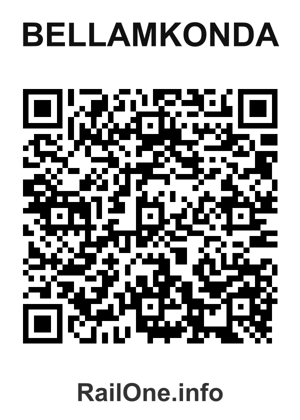 RailOne QR Code for Bellamkonda station