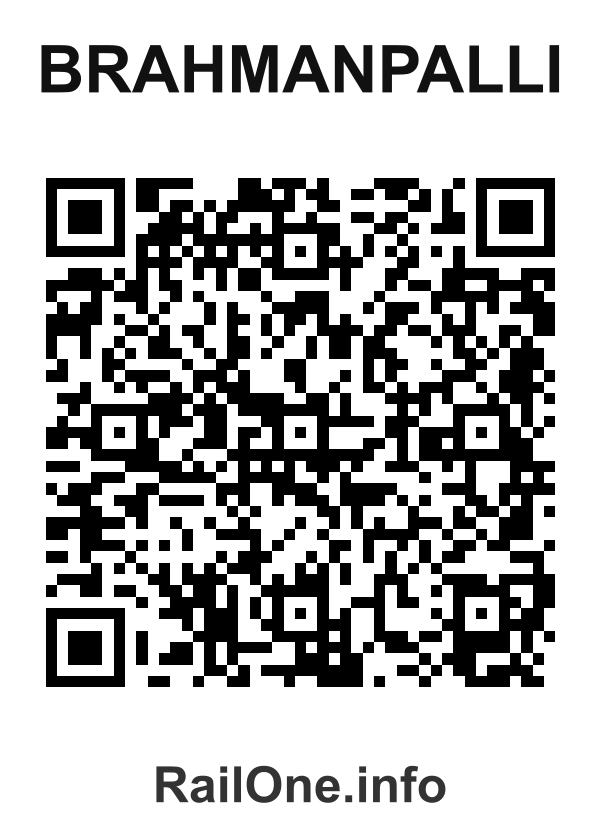 RailOne QR Code for Brahmanpalli station