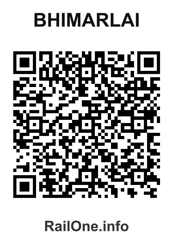 RailOne QR Code for Bhimarlai station