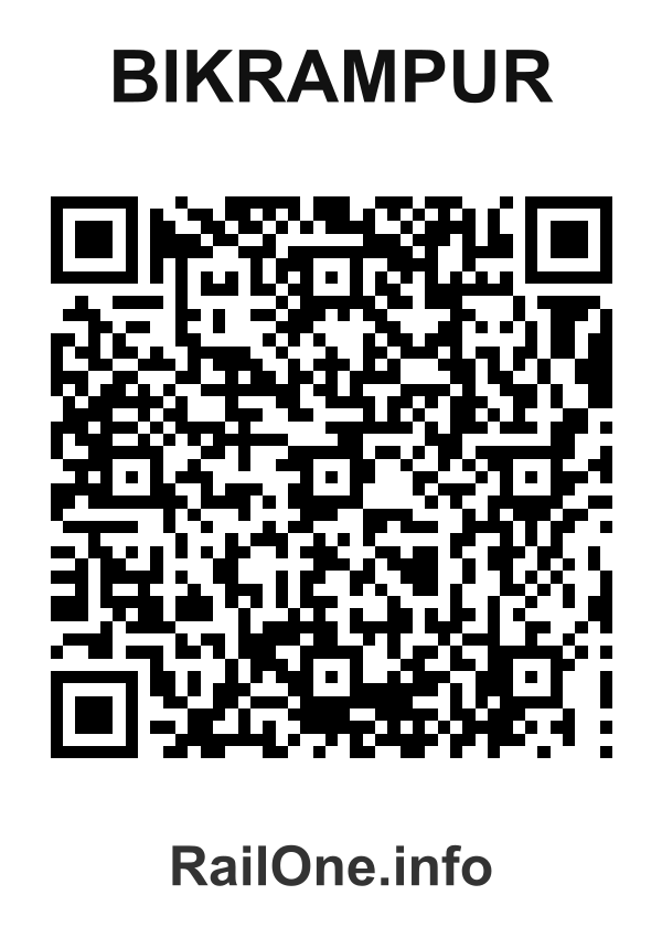 RailOne QR Code for Bikrampur station