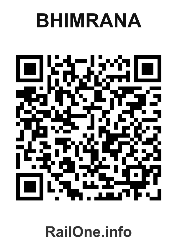 RailOne QR Code for Bhimrana station