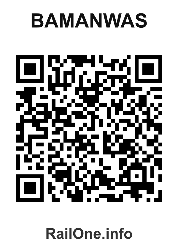 RailOne QR Code for Bamanwas station