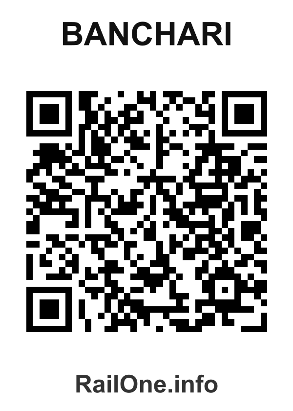 RailOne QR Code for Banchari station