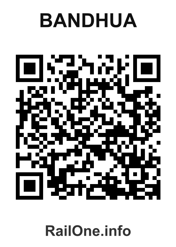 RailOne QR Code for Bandhua station