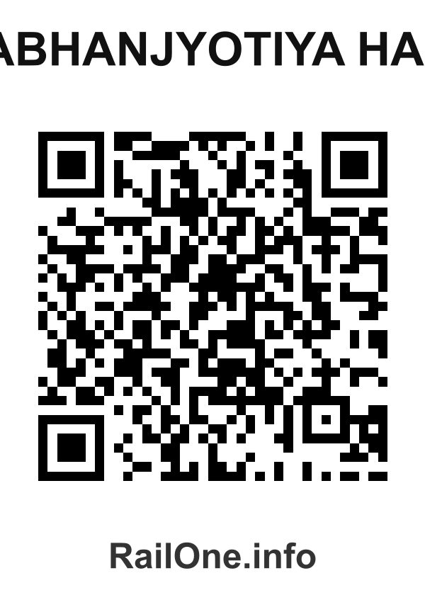 RailOne QR Code for Babhanjyotiya Halt station