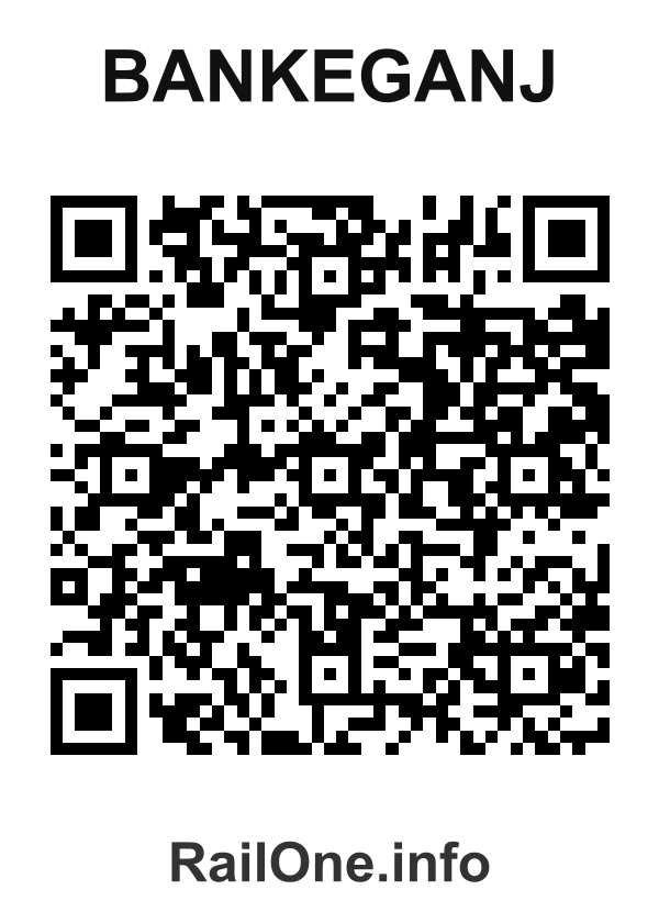 RailOne QR Code for Bankeganj station