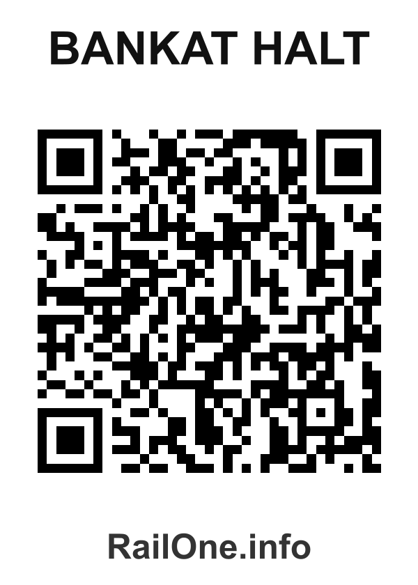 RailOne QR Code for Bankat Halt station
