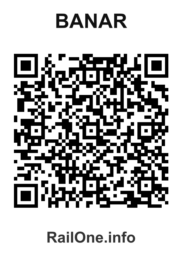 RailOne QR Code for Banar station