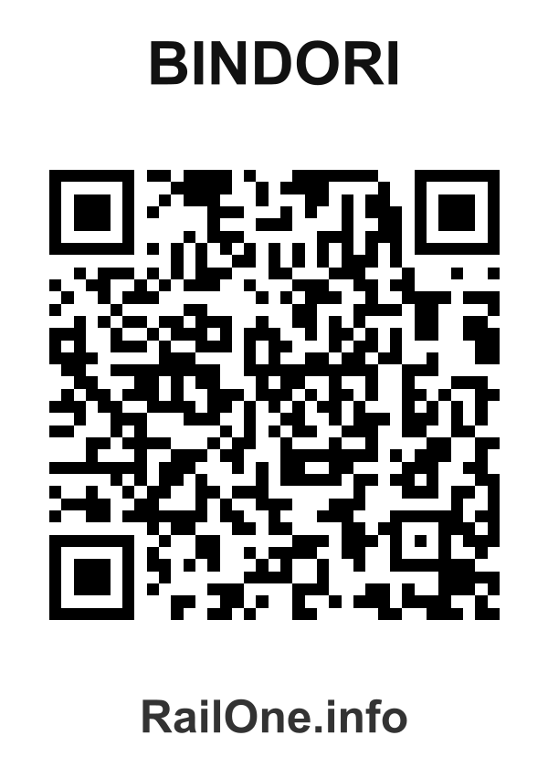 RailOne QR Code for Bindori station