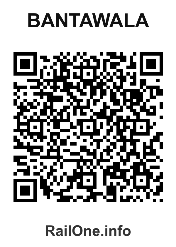 RailOne QR Code for Bantawala station
