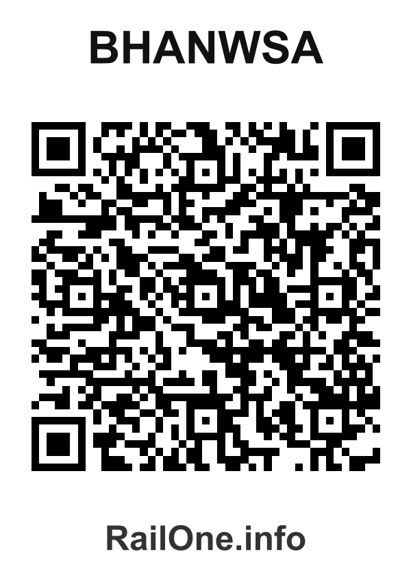 RailOne QR Code for Bhanwsa station