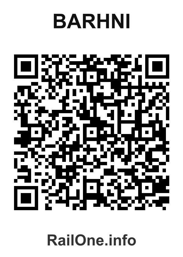 RailOne QR Code for Barhni station