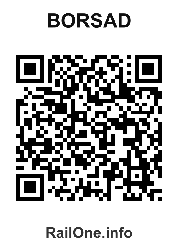 RailOne QR Code for Borsad station