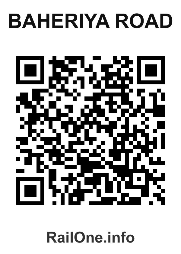 RailOne QR Code for Baheriya Road station