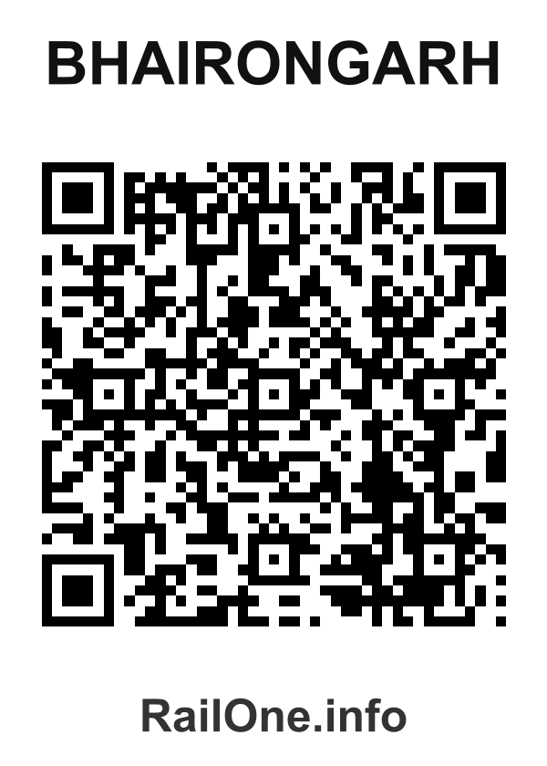 RailOne QR Code for Bhairongarh station