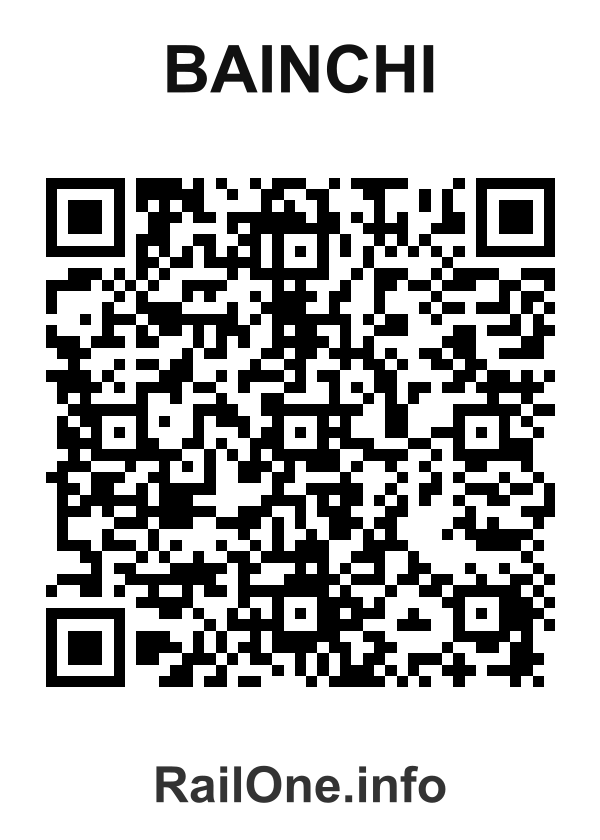 RailOne QR Code for Bainchi station