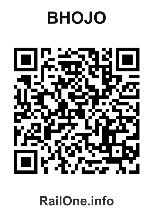 RailOne QR Code for Bhojo station