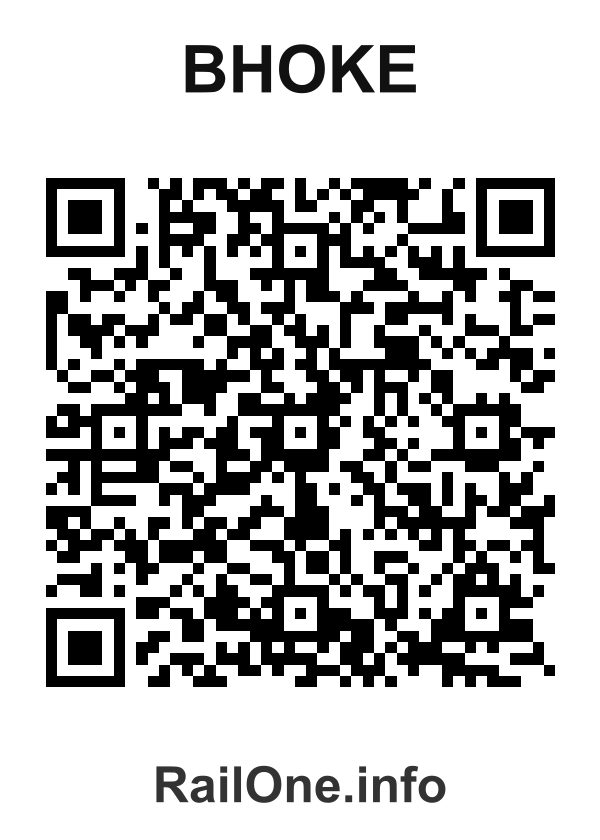 RailOne QR Code for Bhoke station