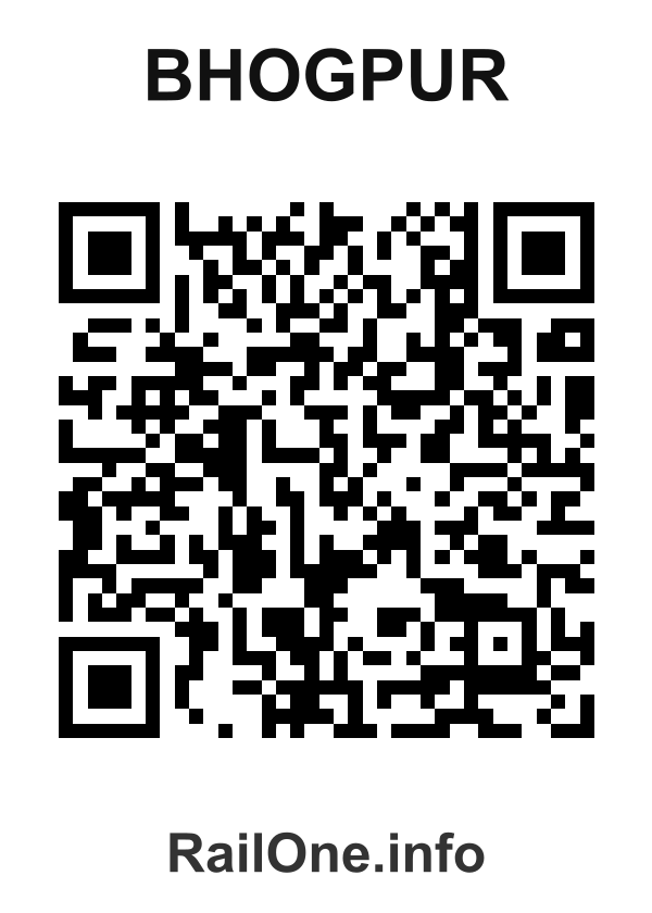 RailOne QR Code for Bhogpur station