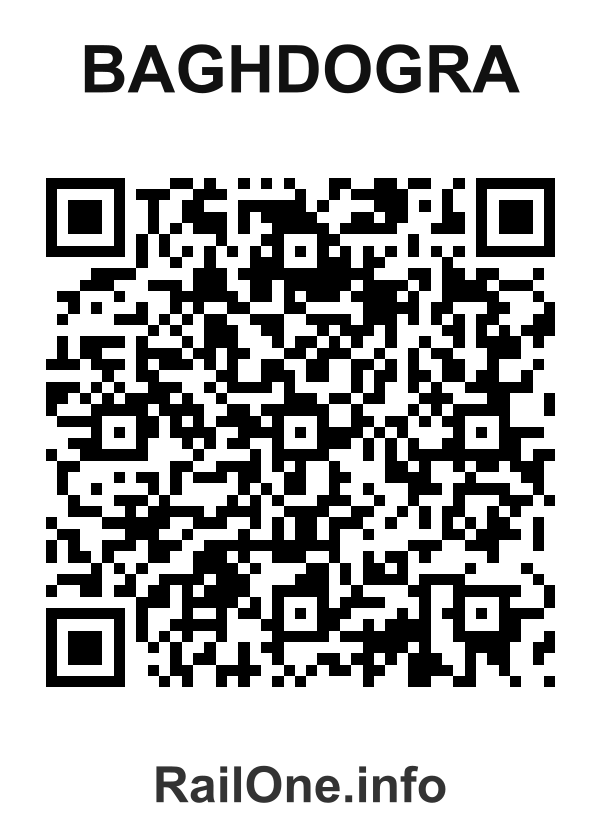 RailOne QR Code for Baghdogra station