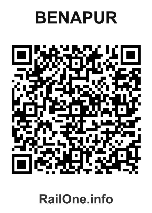 RailOne QR Code for Benapur station
