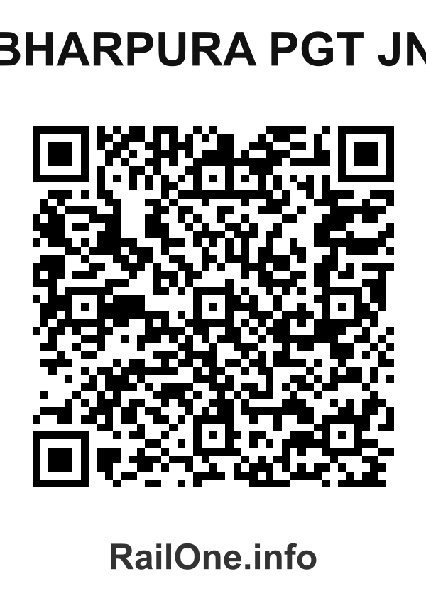 RailOne QR Code for Bharpura Pgt Jn station
