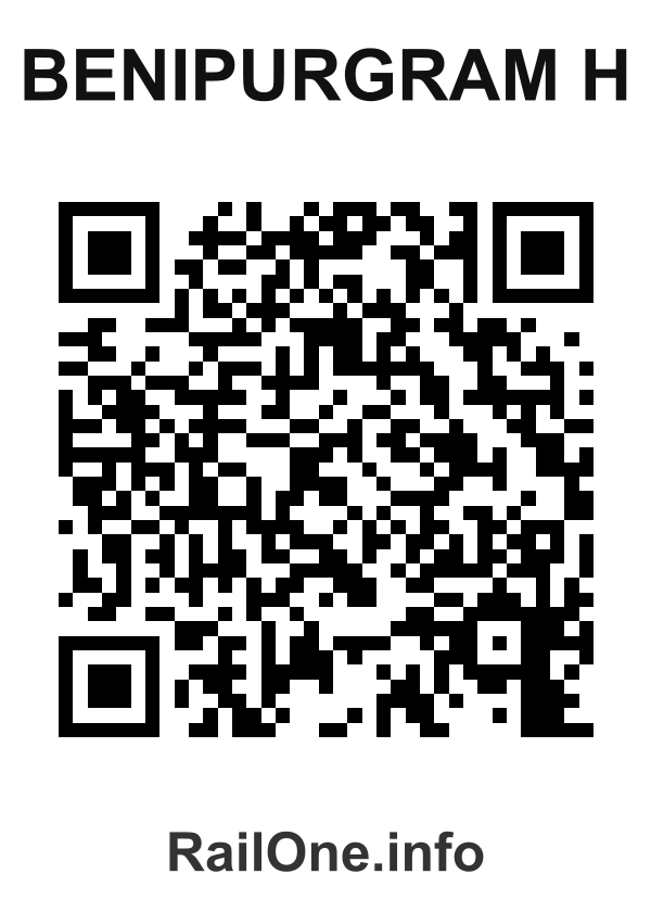 RailOne QR Code for Benipurgram H station