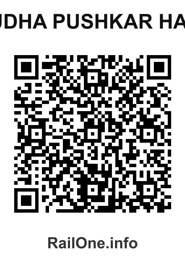 RailOne QR Code for Budha Pushkar Halt station