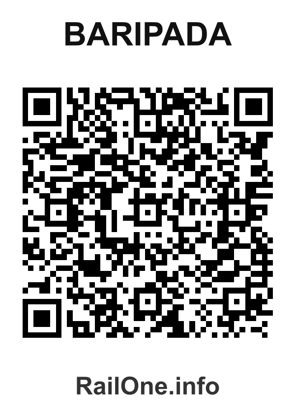 RailOne QR Code for Baripada station