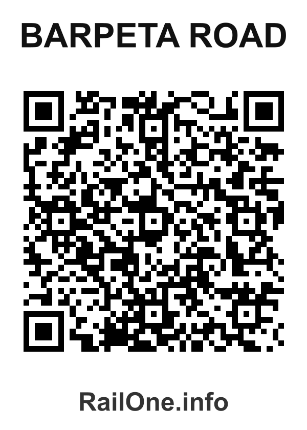 RailOne QR Code for Barpeta Road station