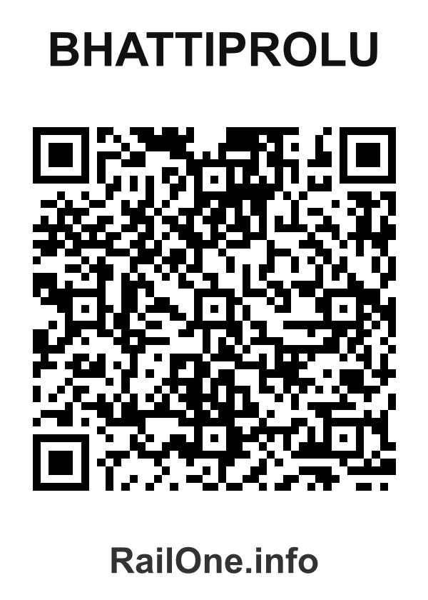 RailOne QR Code for Bhattiprolu station