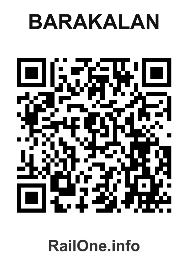 RailOne QR Code for Barakalan station