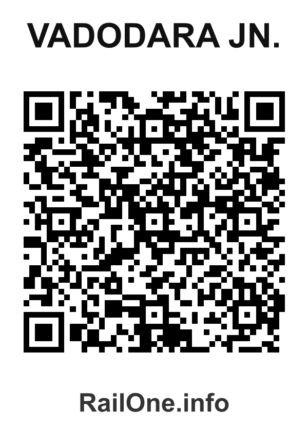 RailOne QR Code for Vadodara Jn. station