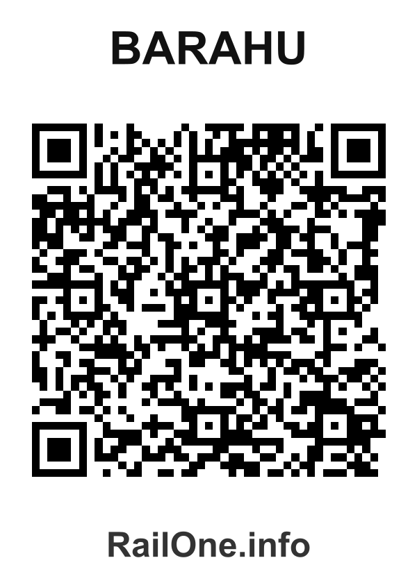 RailOne QR Code for Barahu station