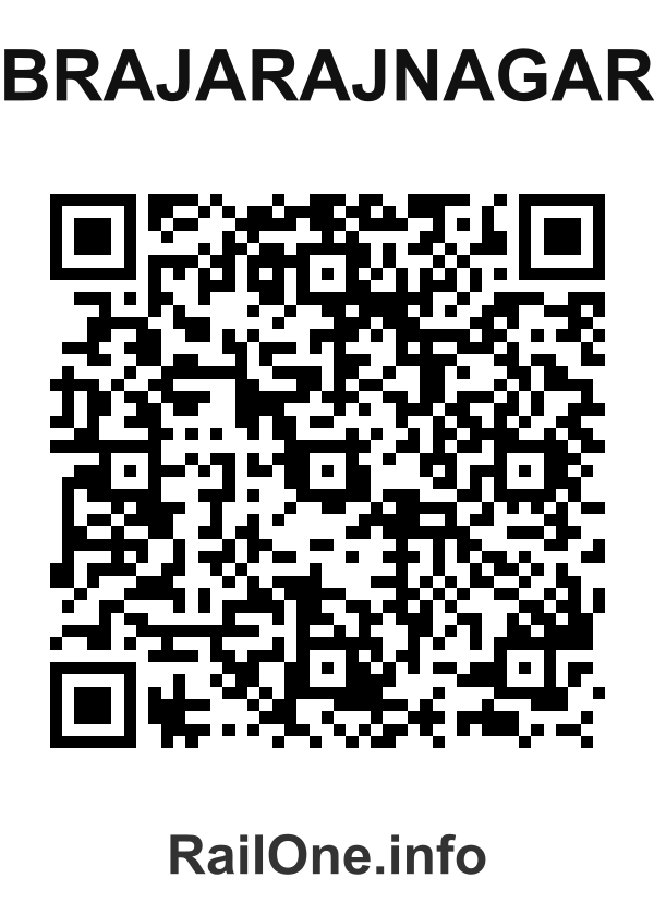 RailOne QR Code for Brajarajnagar station