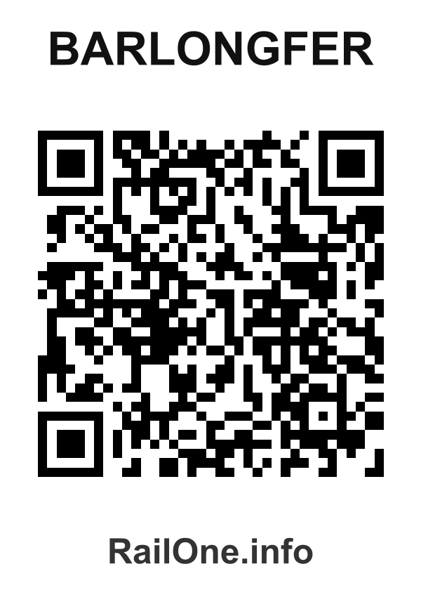 RailOne QR Code for Barlongfer station